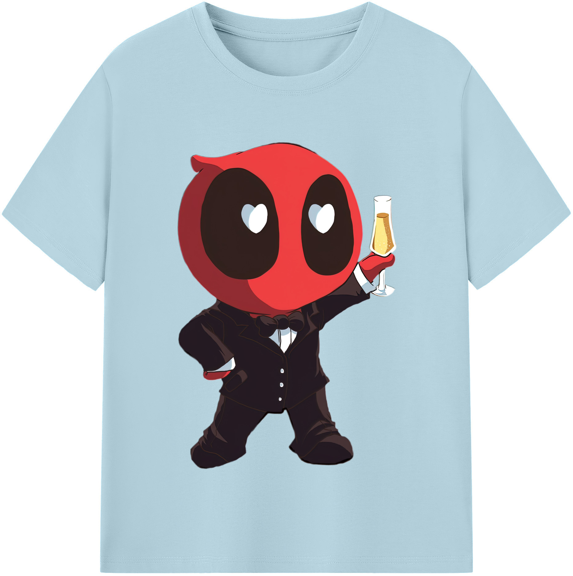 （画像用） Deadpool デッドプール 綿100％半袖Tシャツ（フロントプリント）